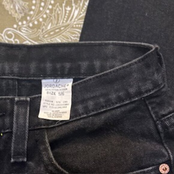1990s Jordache High-Waist  Black Jeans Sz. 5/6 - Picture 9 of 9